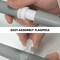 G128 Combo Pack: 6 Ft Tangle Free Spinning Flagpole (Silver) & Bulgaria Flag 3x5 Ft Printed 150D Polyester, Brass Grommets (Flag Included) Aluminum Flag Pole